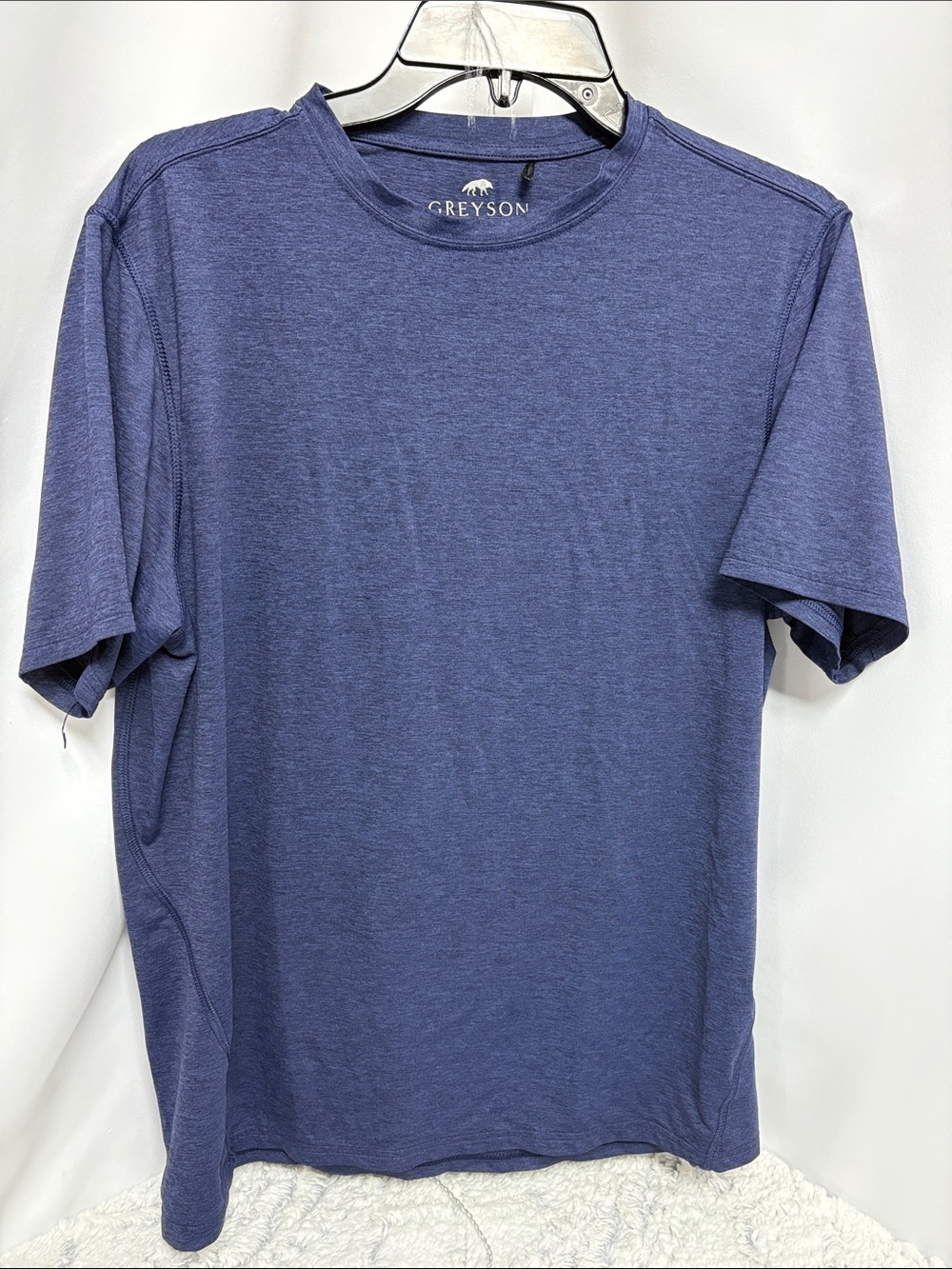 Greyson Men's Crew Neck Performance Active T-Shirt - Blue size medium